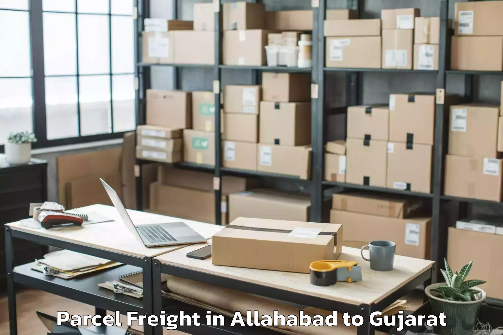 Top Allahabad to Mahesana Parcel Freight Available